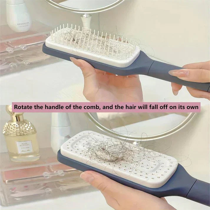 4-in-1 Self-Cleaning Hair Comb Brush